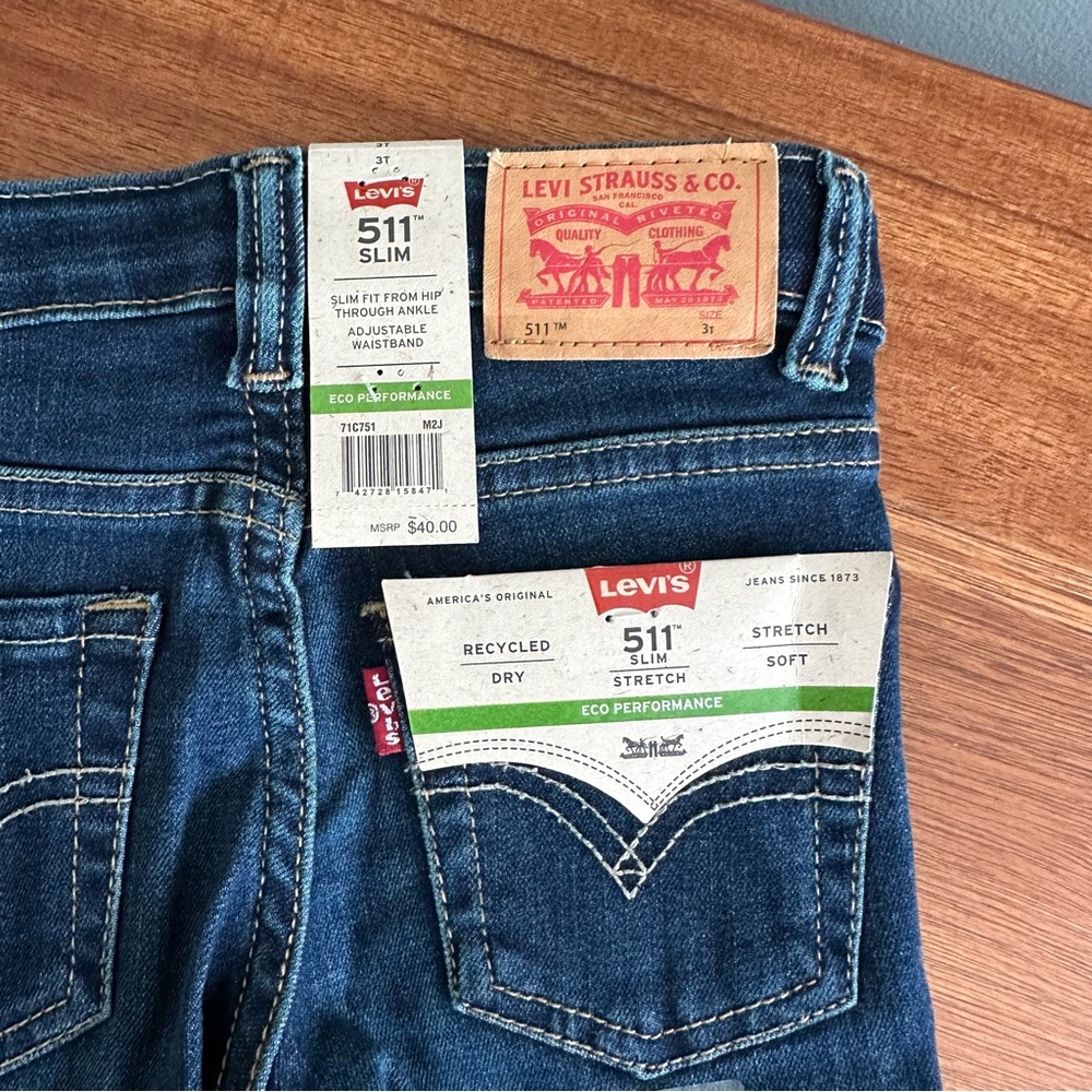 Levi's Kid's Blue Jeans - Picture 4 of 4